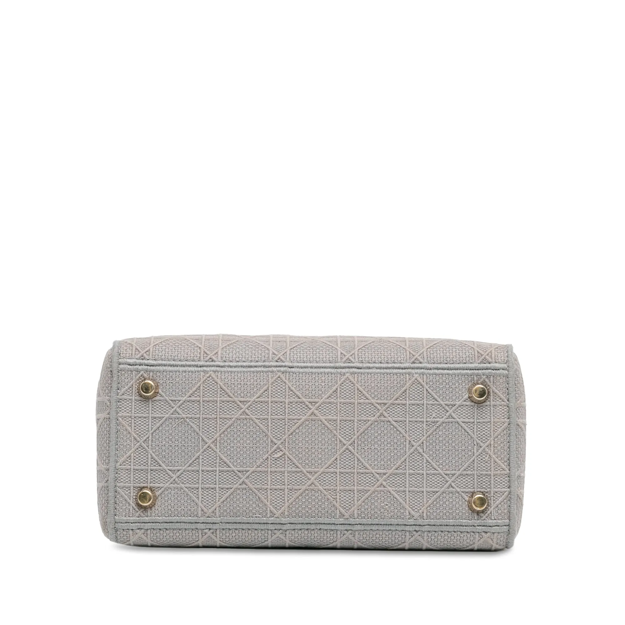 Dior Lady D-Lite Medium Grey Cannage Canvas