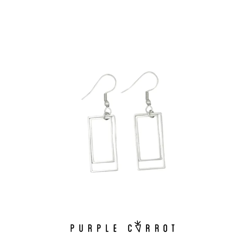 Double Rectangular Earring