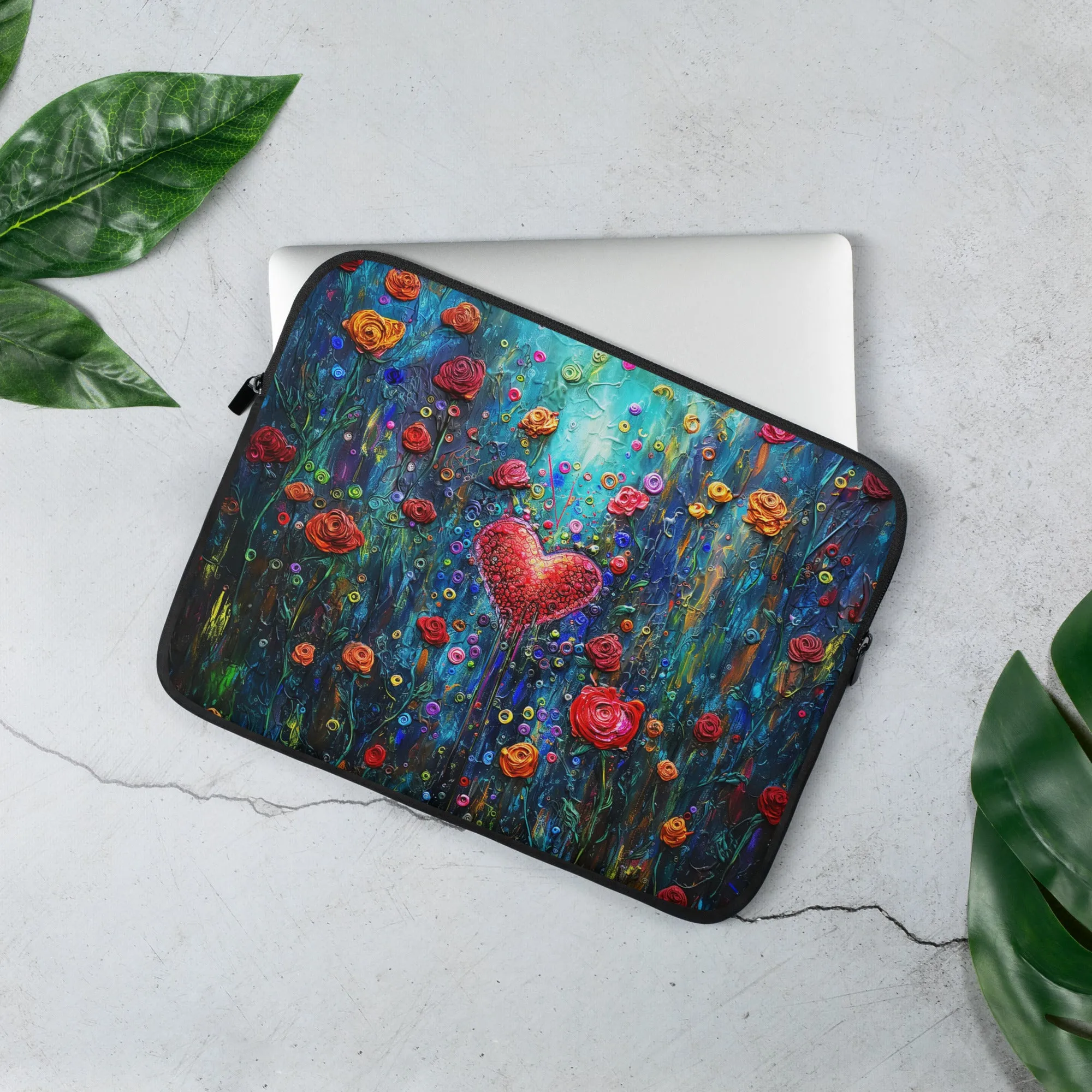 Fantasy Candy Heart Laptop Sleeve