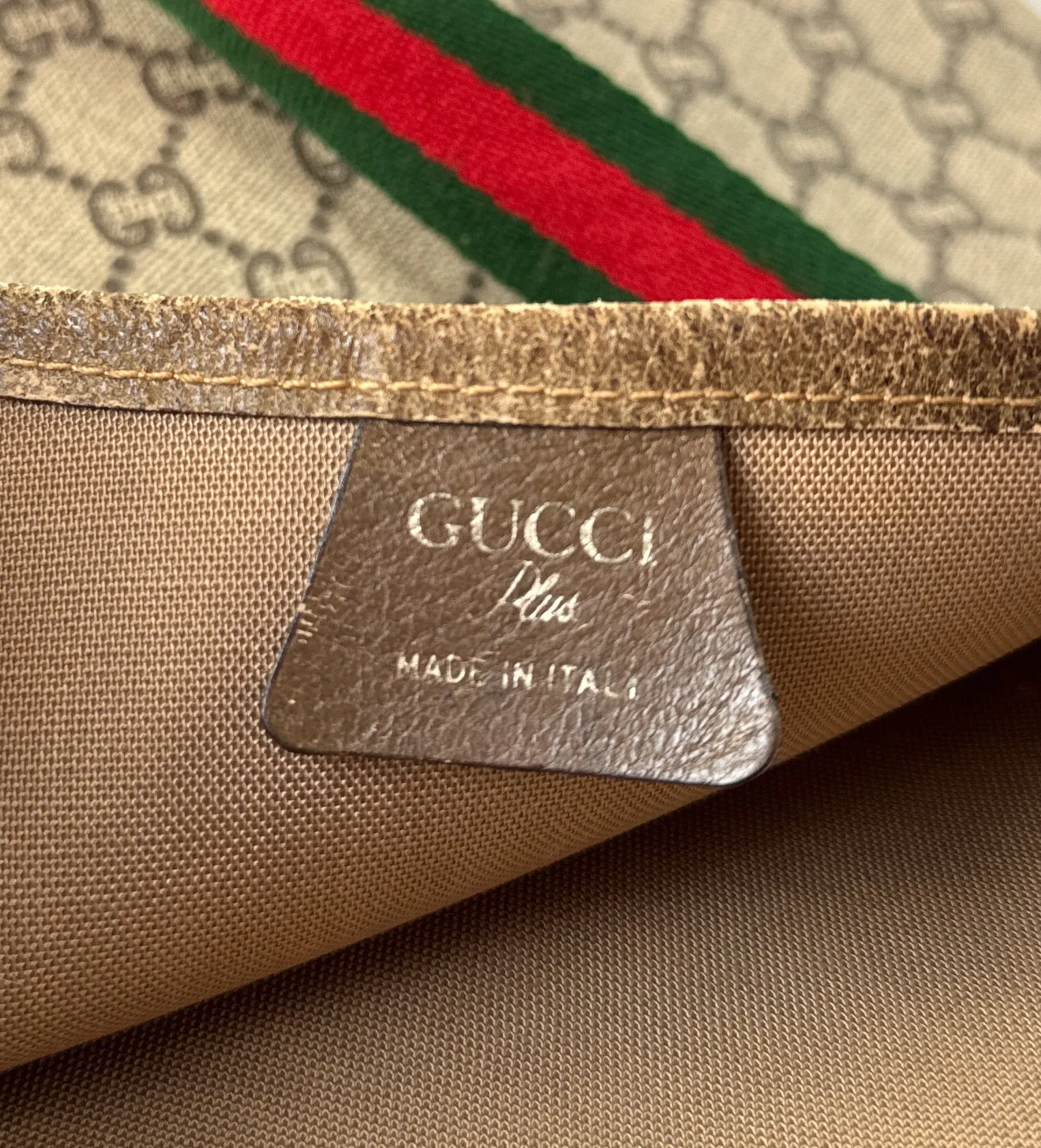 Gucci Plus signature vintage double G tote (serial worn off)