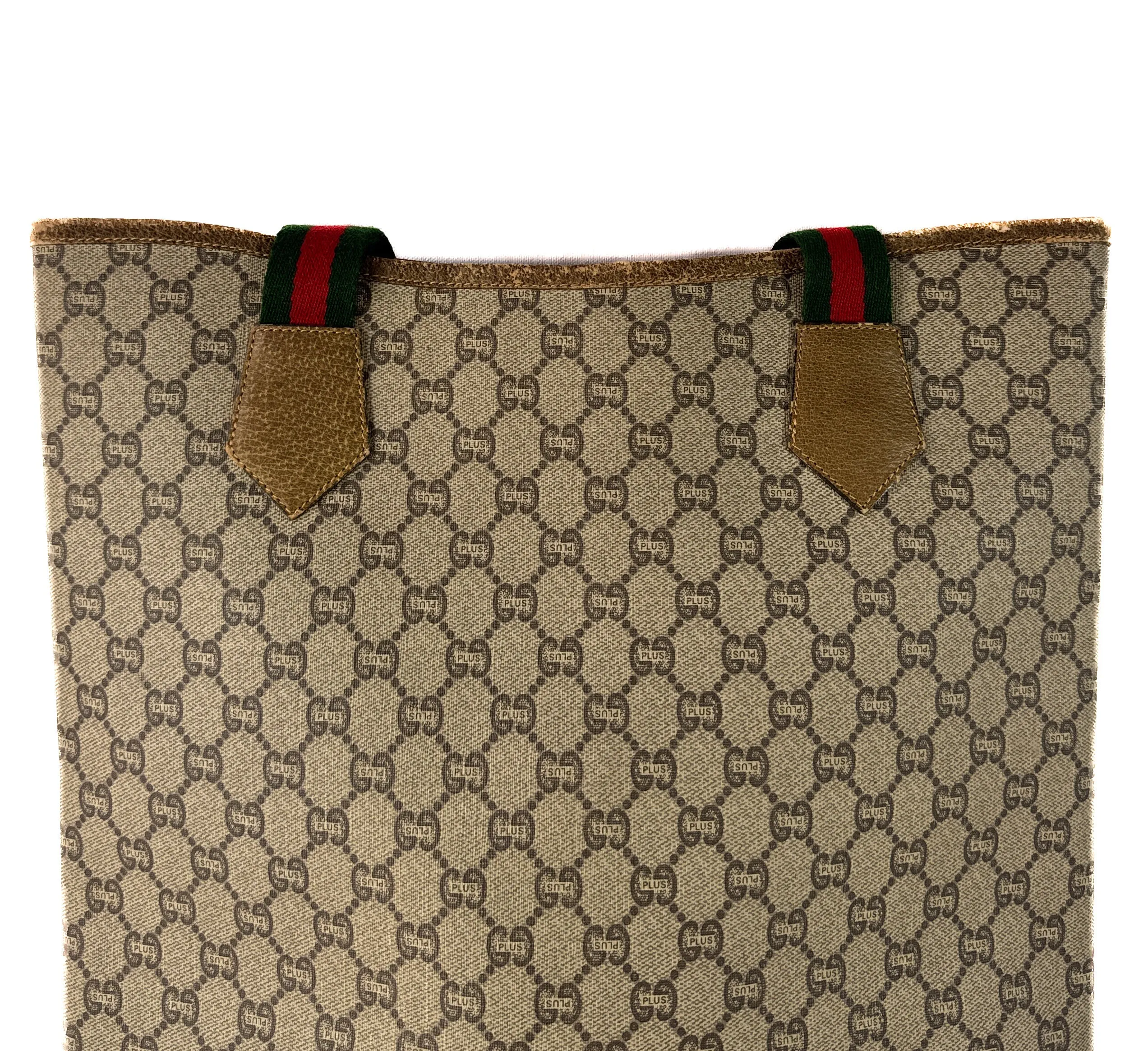 Gucci Plus signature vintage double G tote (serial worn off)