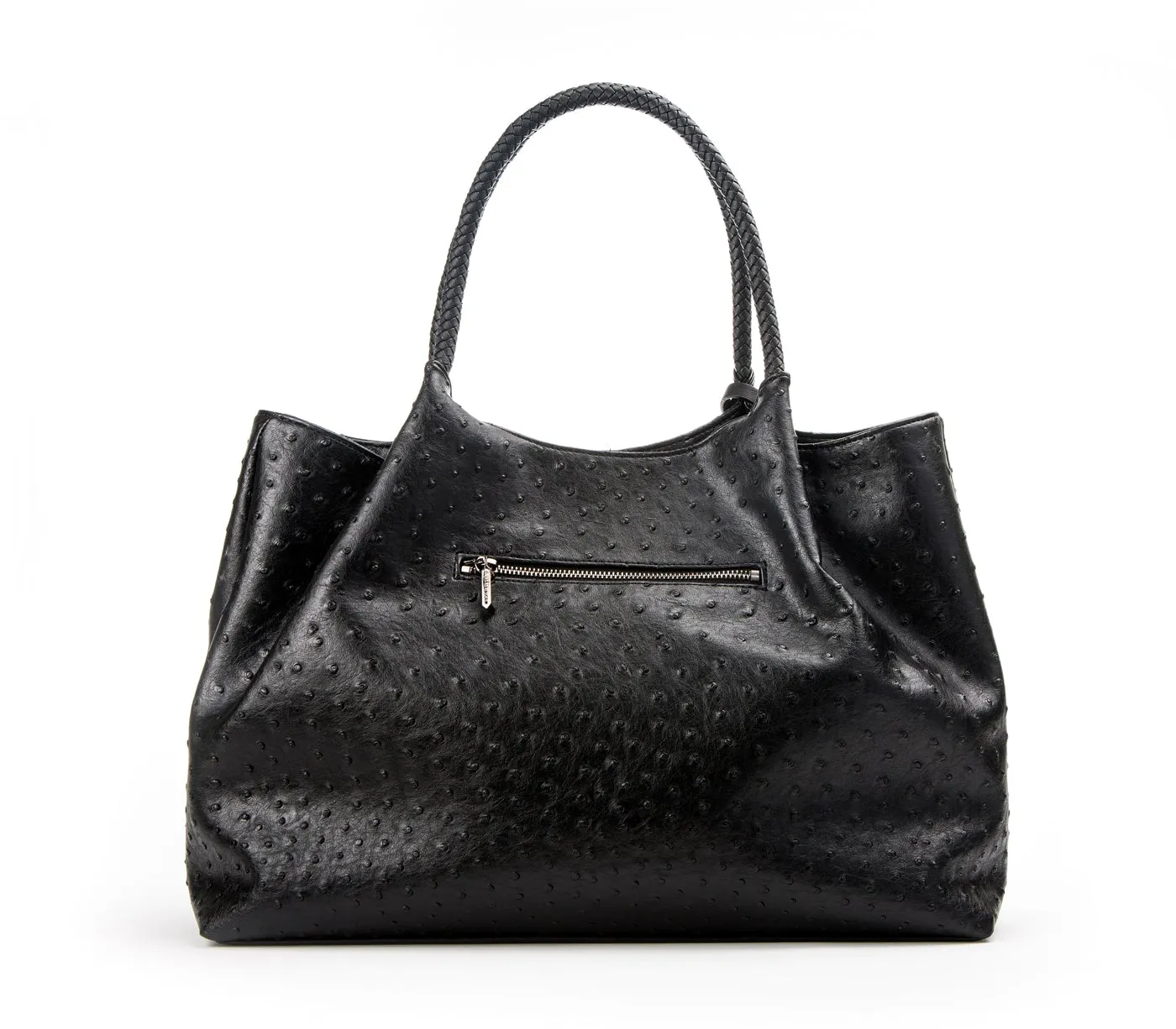 Gunas New York Naomi Black Vegan Leather Tote Bag