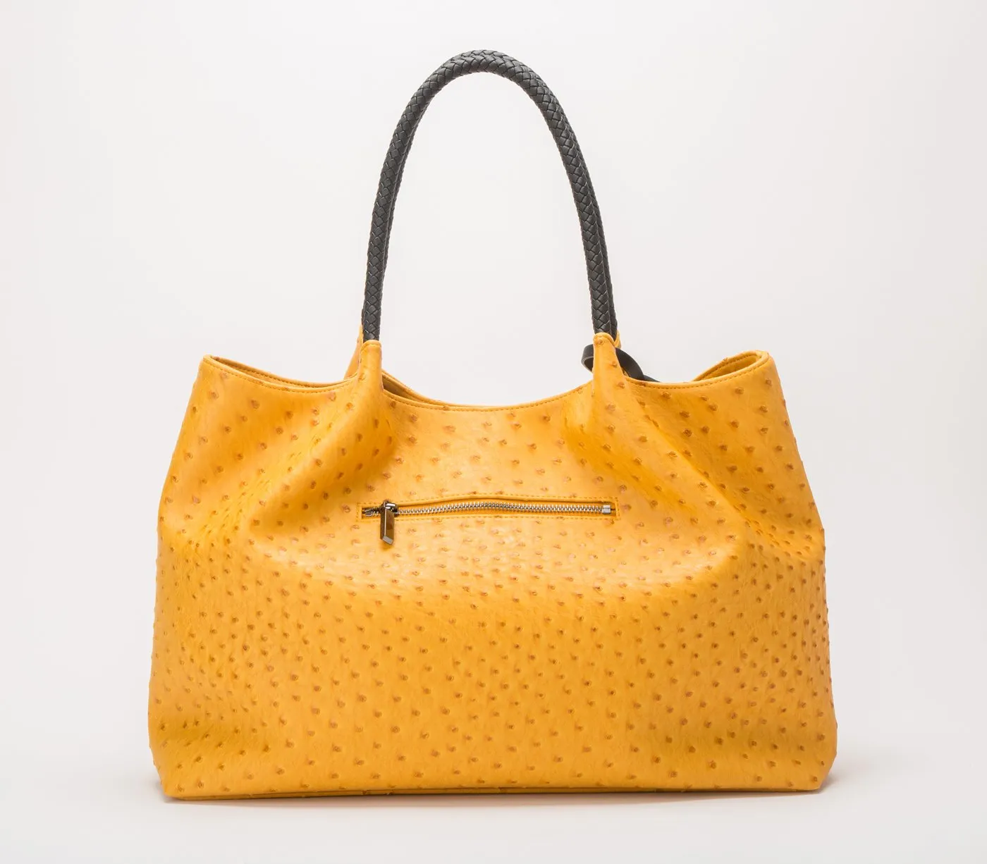 Gunas New York Naomi Yellow Vegan Leather Tote Bag