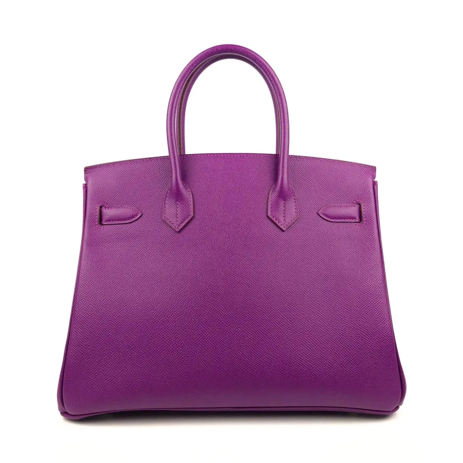 HERMES Birkin 30 Anemone Purple Epsom Leather Bag