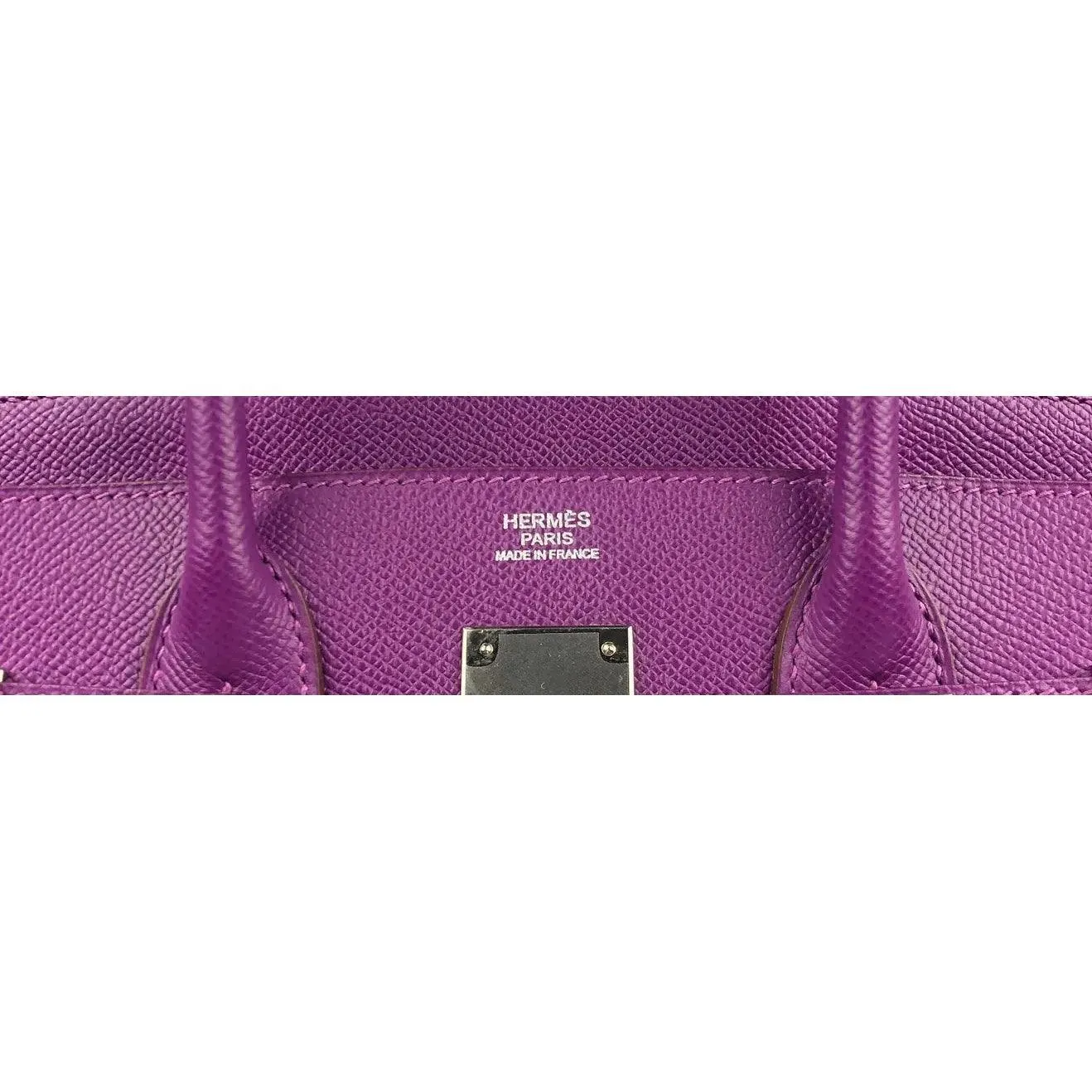 HERMES Birkin 30 Anemone Purple Epsom Leather Bag