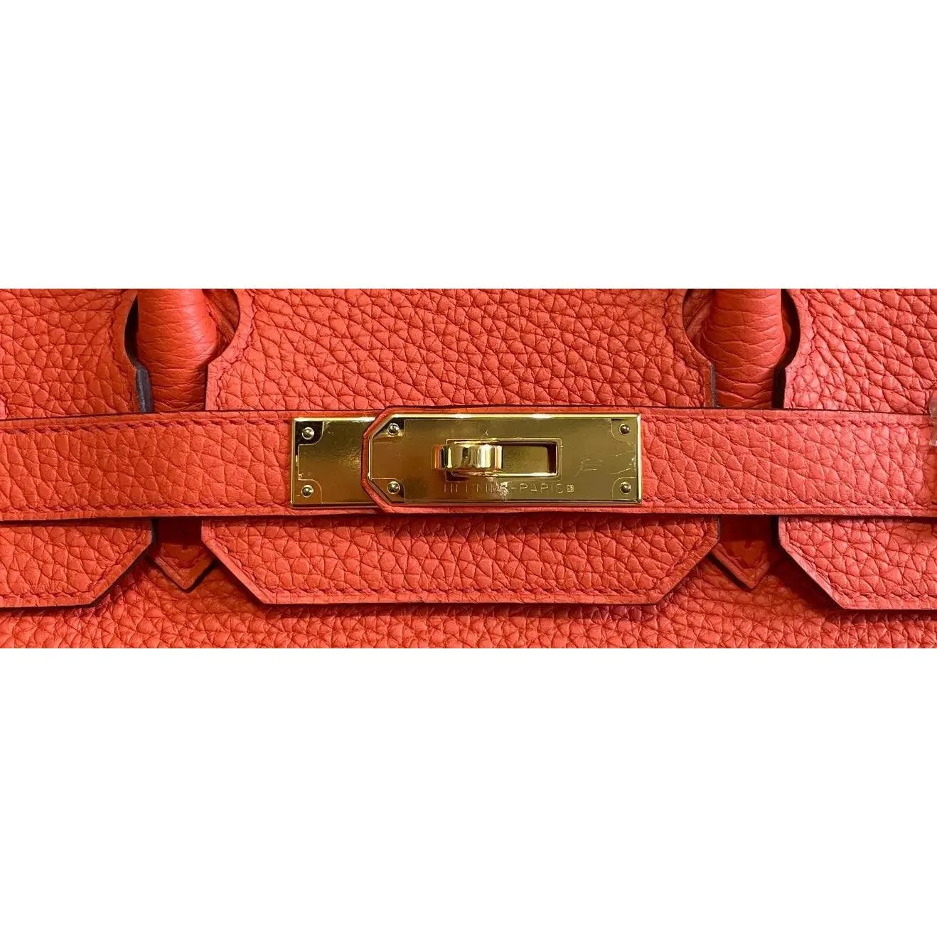 HERMES Birkin 30 Poppy Orange Bag