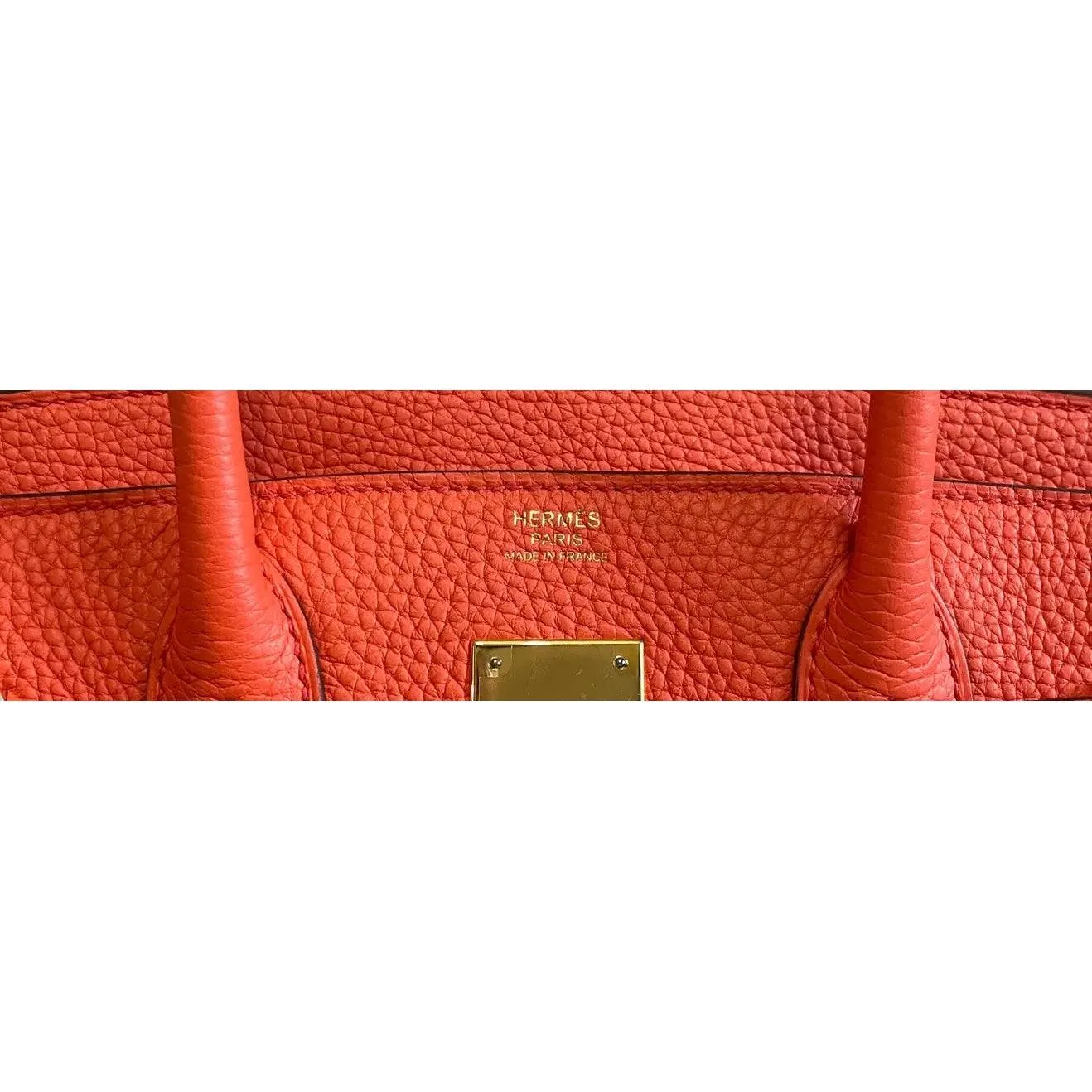 HERMES Birkin 30 Poppy Orange Bag