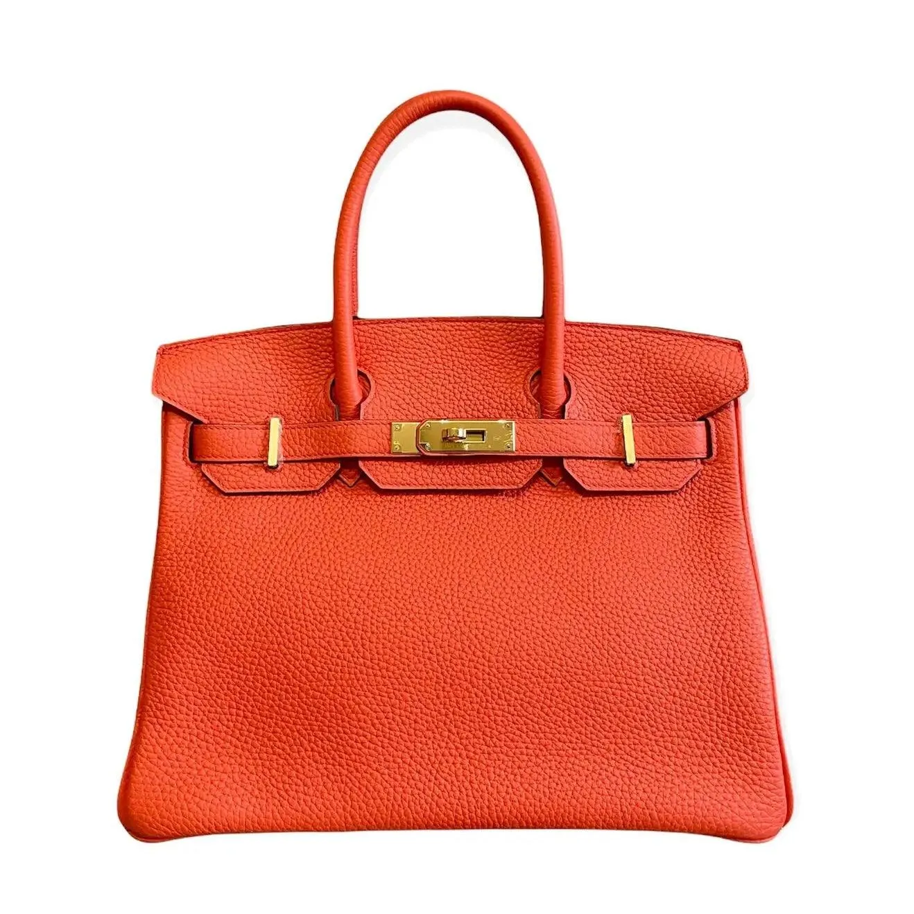 HERMES Birkin 30 Poppy Orange Bag