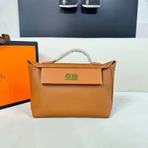 Hermes Kelly Mini Handbag - Premium Quality with Branded Packing (Brown)