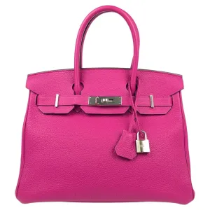 Hermès Birkin 30 Rose Pourpre Pink Bag