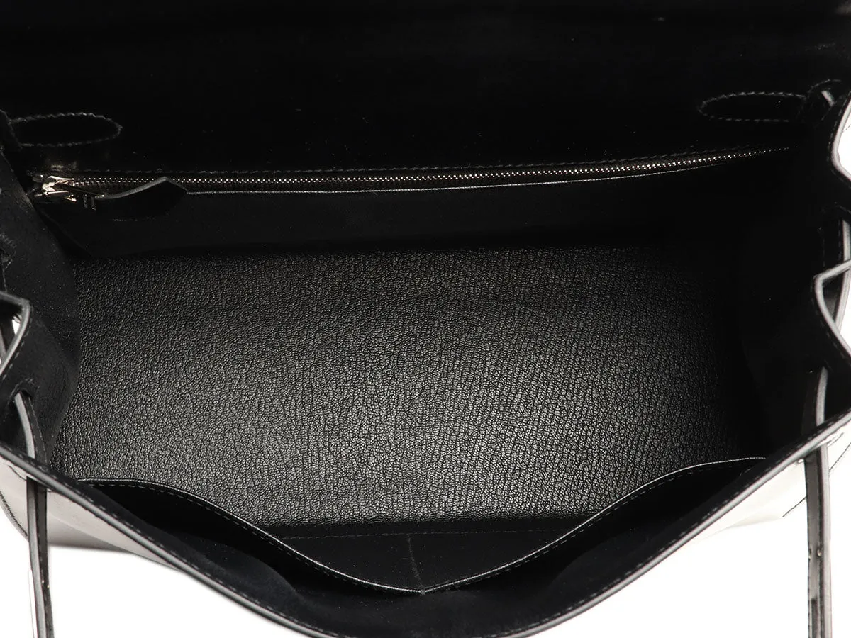 Hermès Black Box Calfskin Kelly 28