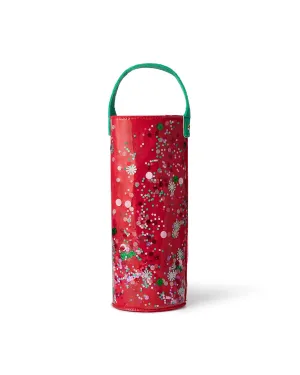 Holiday Spirit Pink Confetti Wine Bag