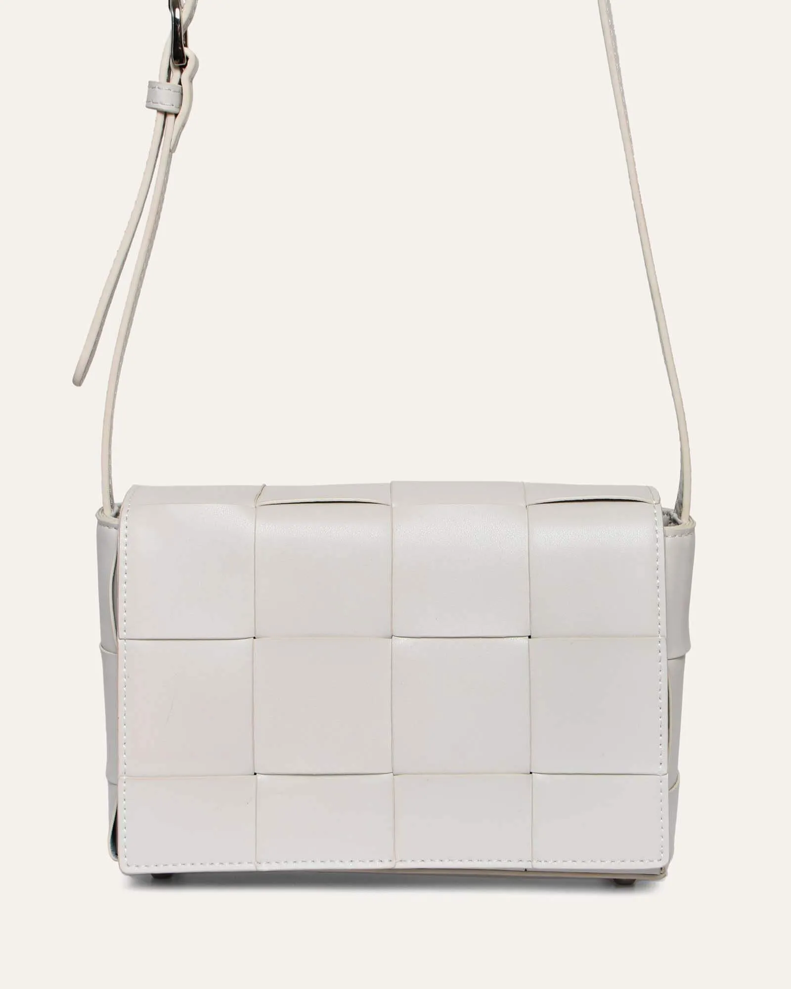 HONEY CROSS BODY BAG BONE LEATHER