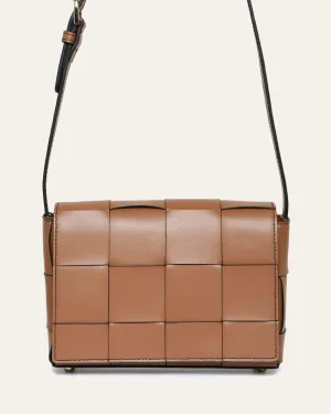 HONEY CROSS BODY BAG TAN LEATHER