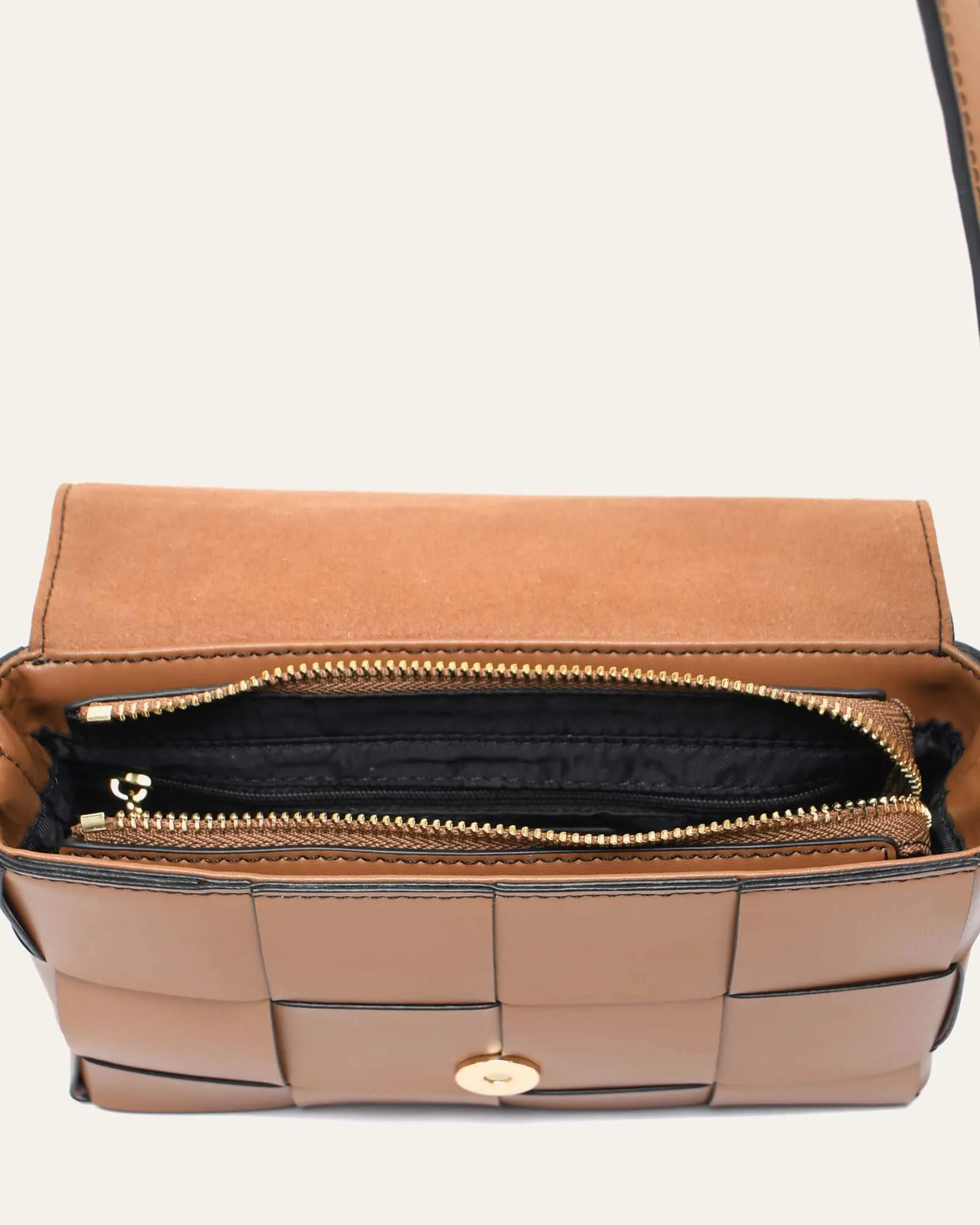 HONEY CROSS BODY BAG TAN LEATHER