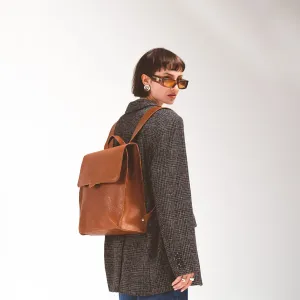 Leather Backpack - Fibonacci (Brown)