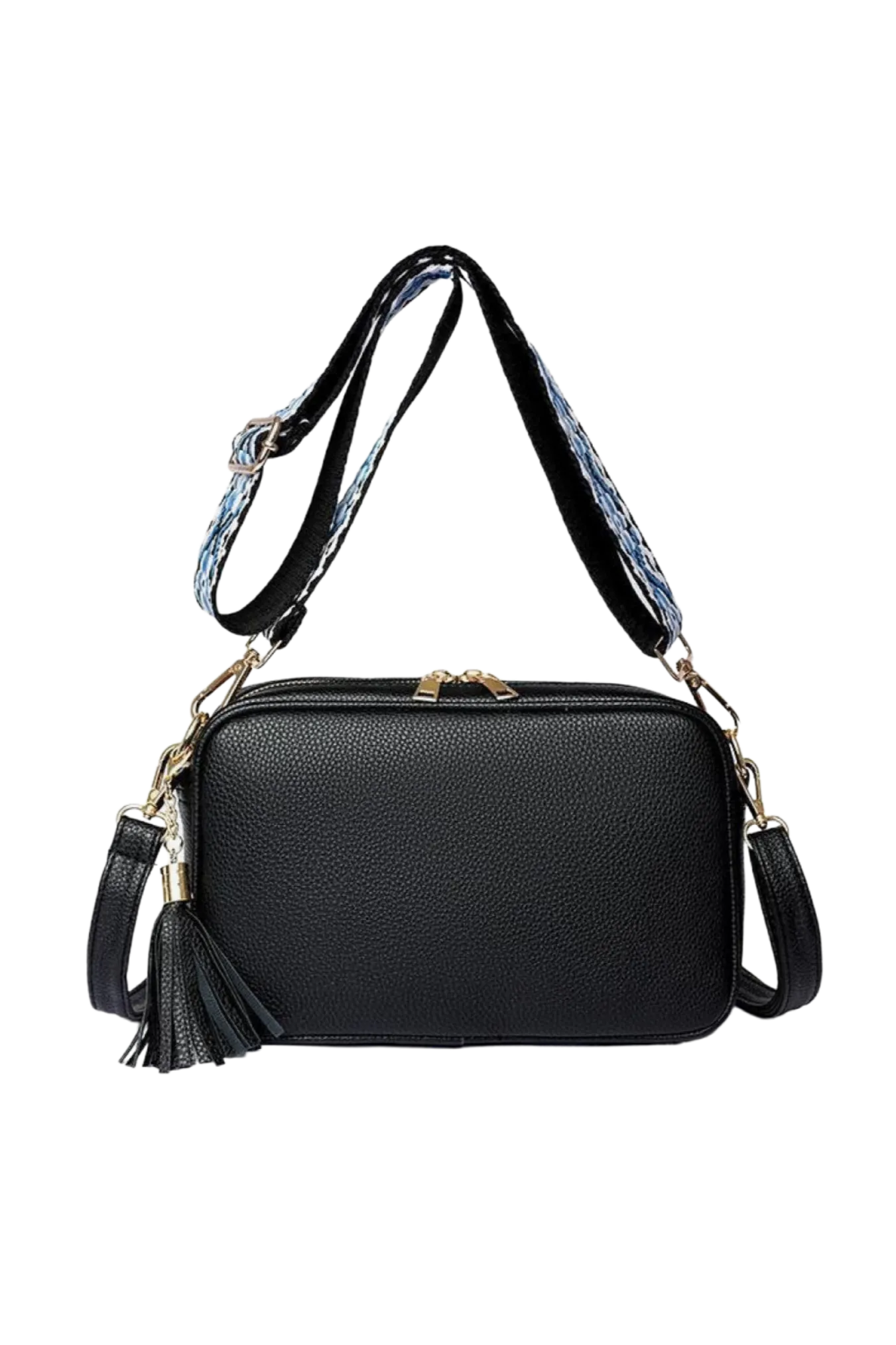 Leather Tassel Crossbody Bag