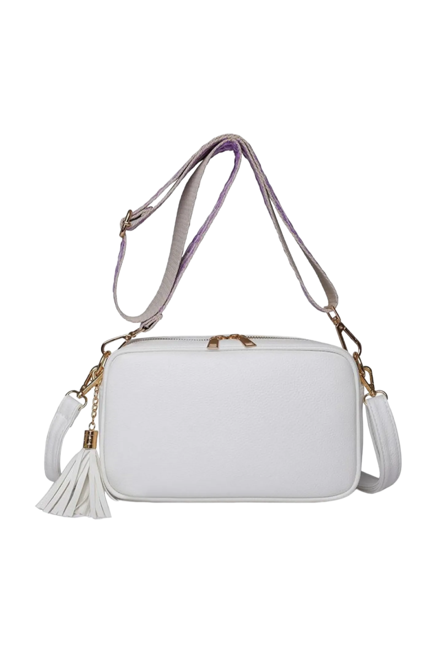 Leather Tassel Crossbody Bag