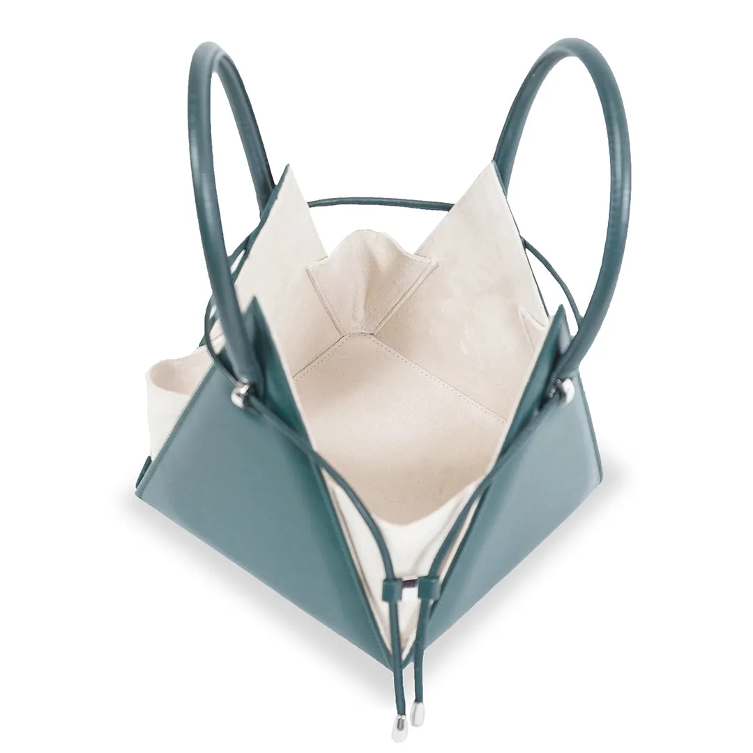 LIA Iconic Cipresso Green Leather Handbag