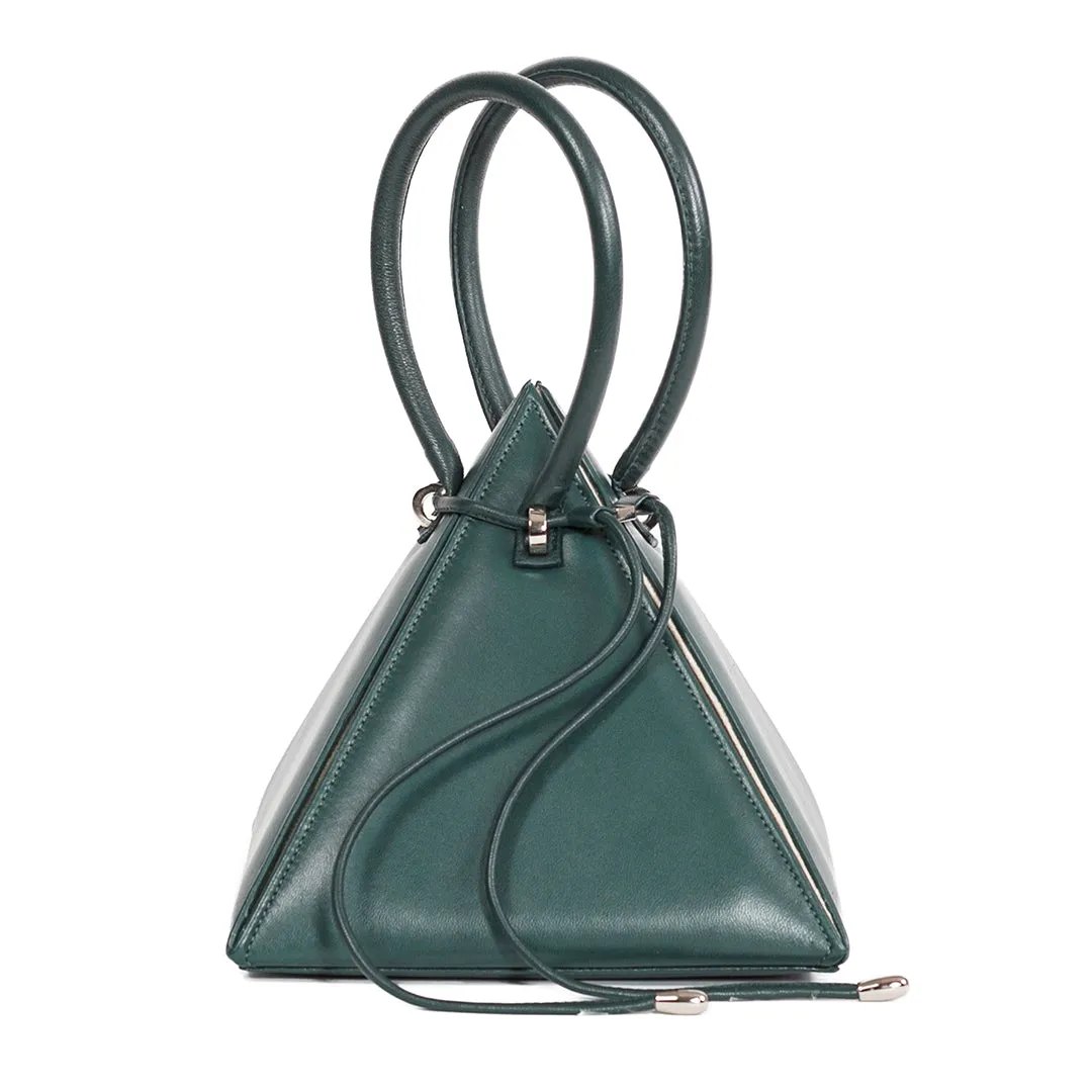 LIA Iconic Cipresso Green Leather Handbag