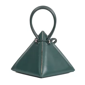 LIA Iconic Cipresso Green Leather Handbag