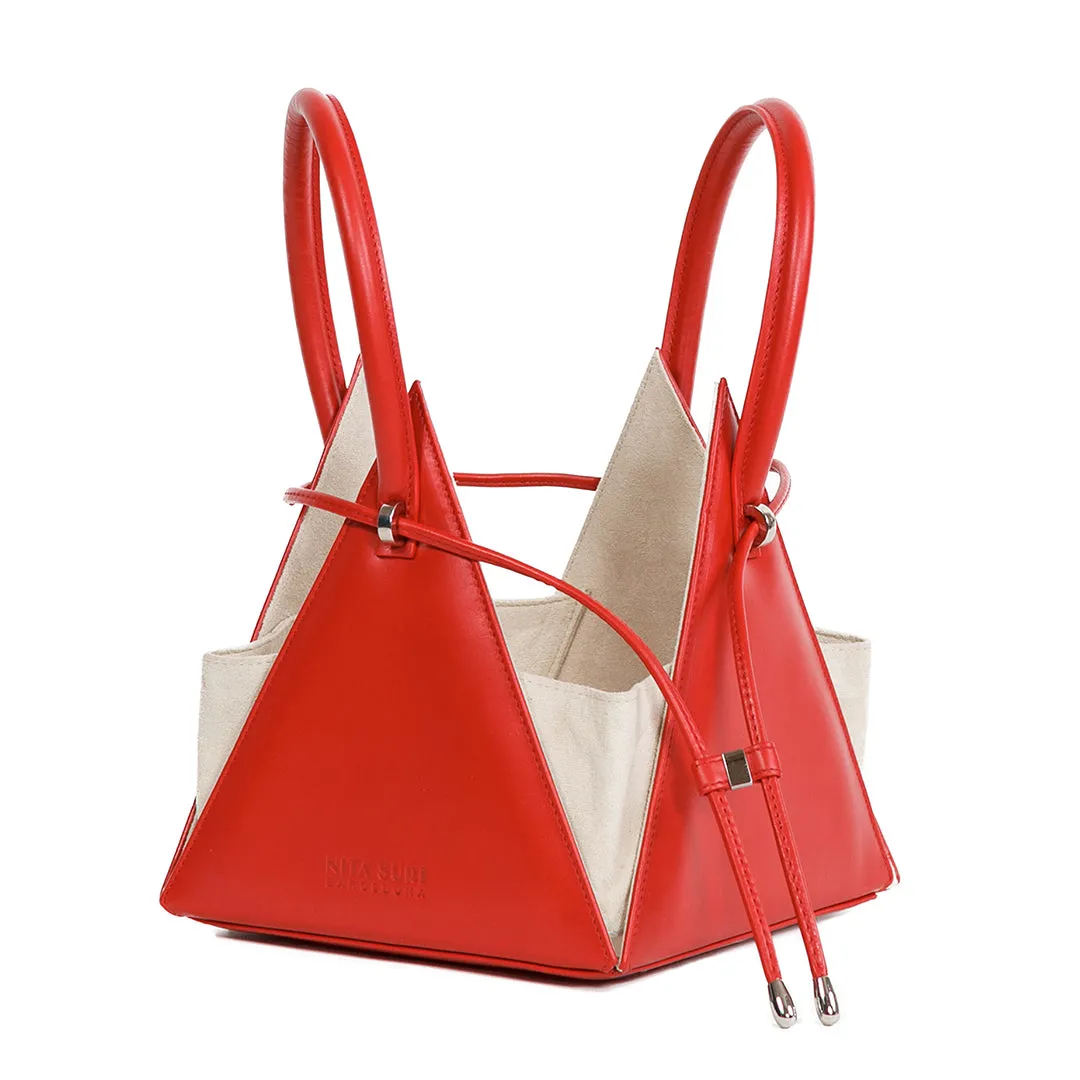 LIA Iconic Red Leather Handbag