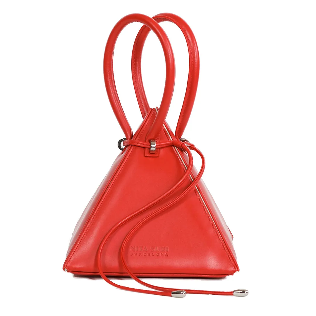 LIA Iconic Red Leather Handbag