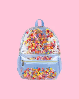 Little Letters Confetti Clear Backpack