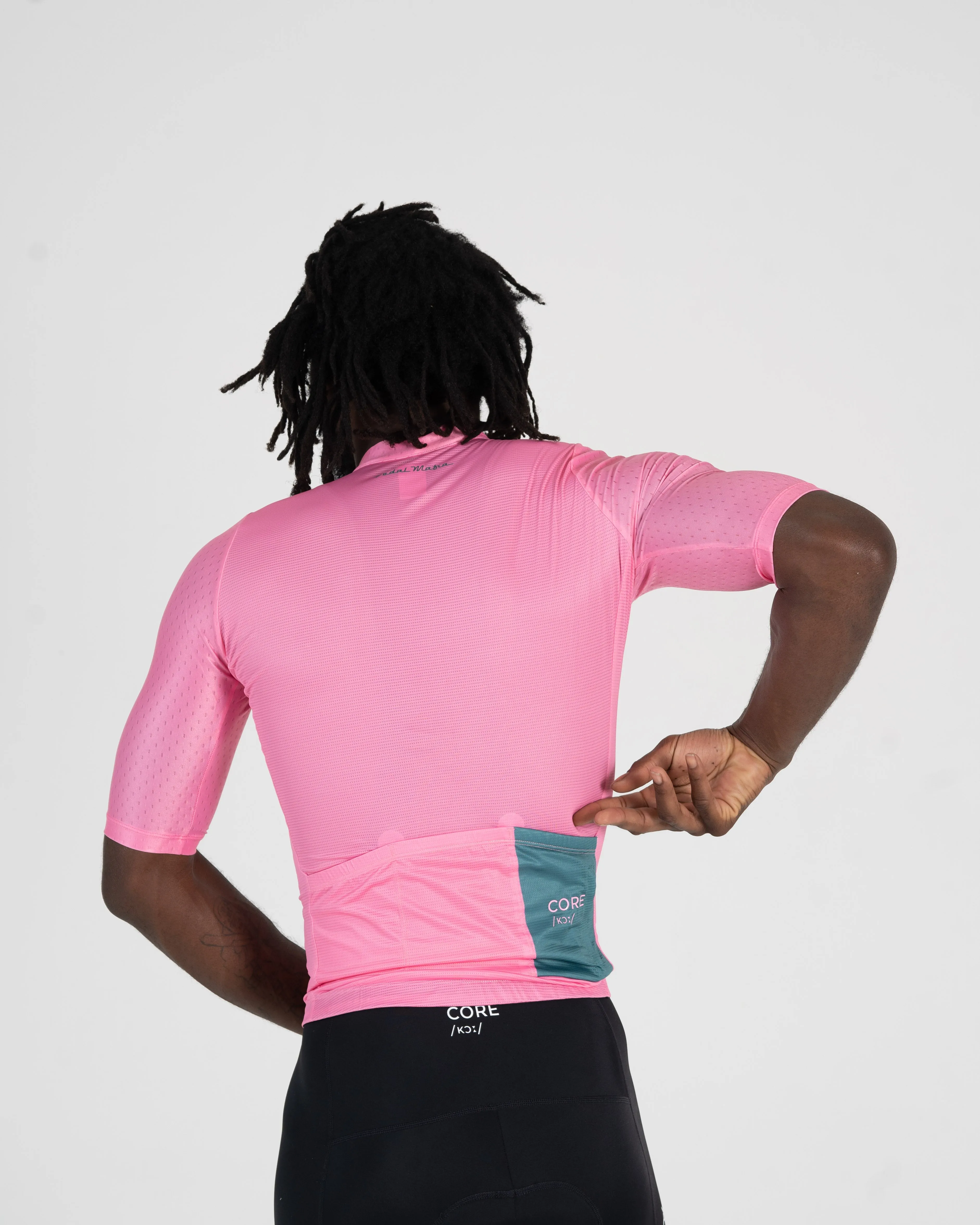 Mens Core Jersey - Pink Teal