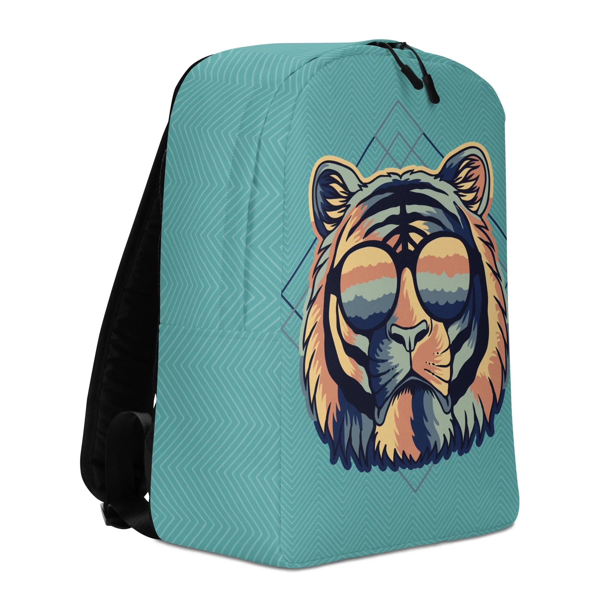 Minimalist Backpack Cool Tiger