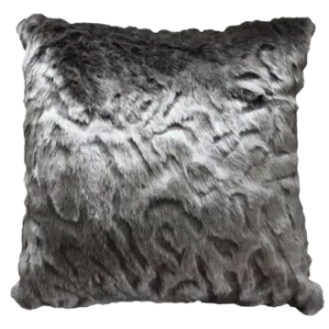 Pewter Chinchilla Faux Fur Cushions