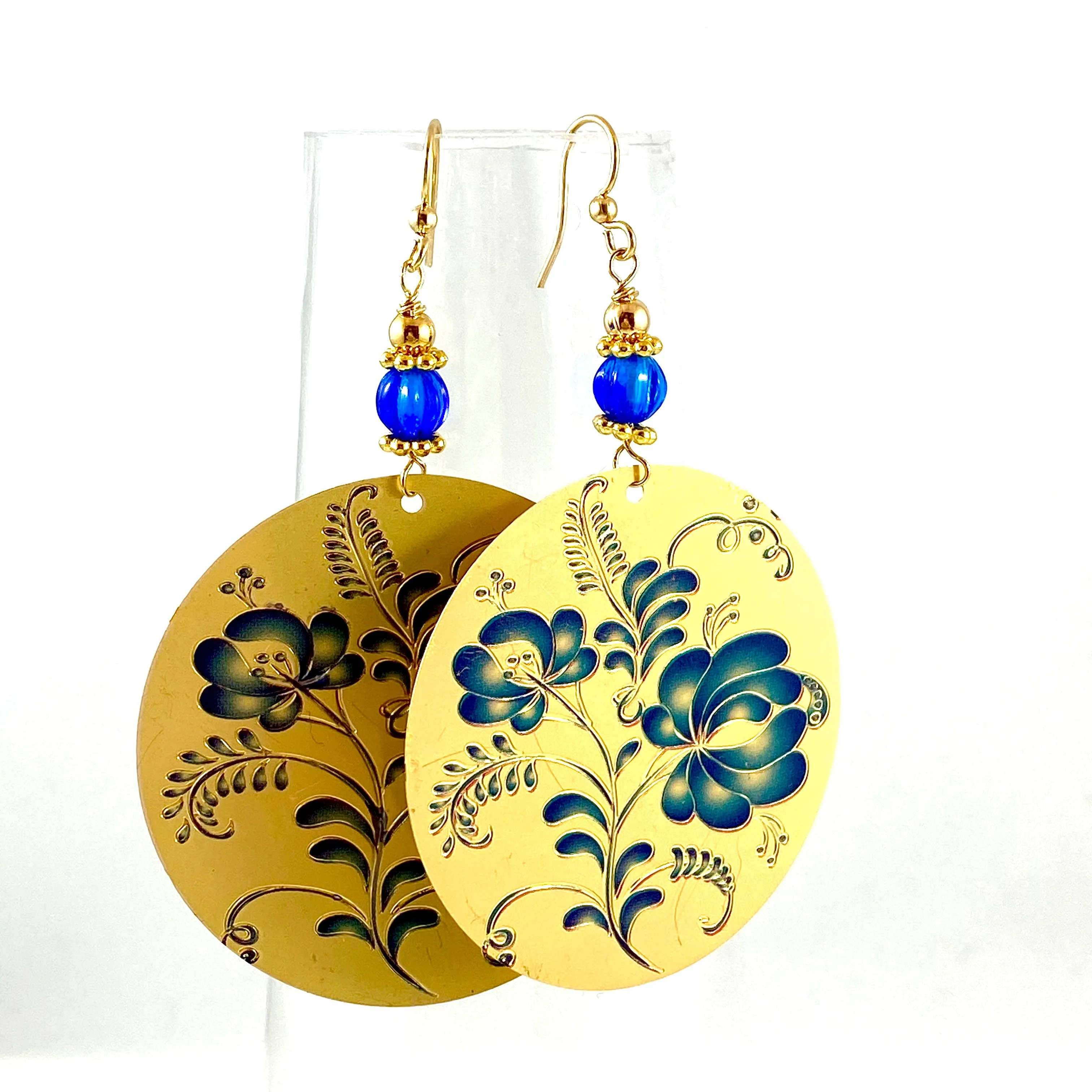 "Boho Beauty" Earrings (Blueberry)