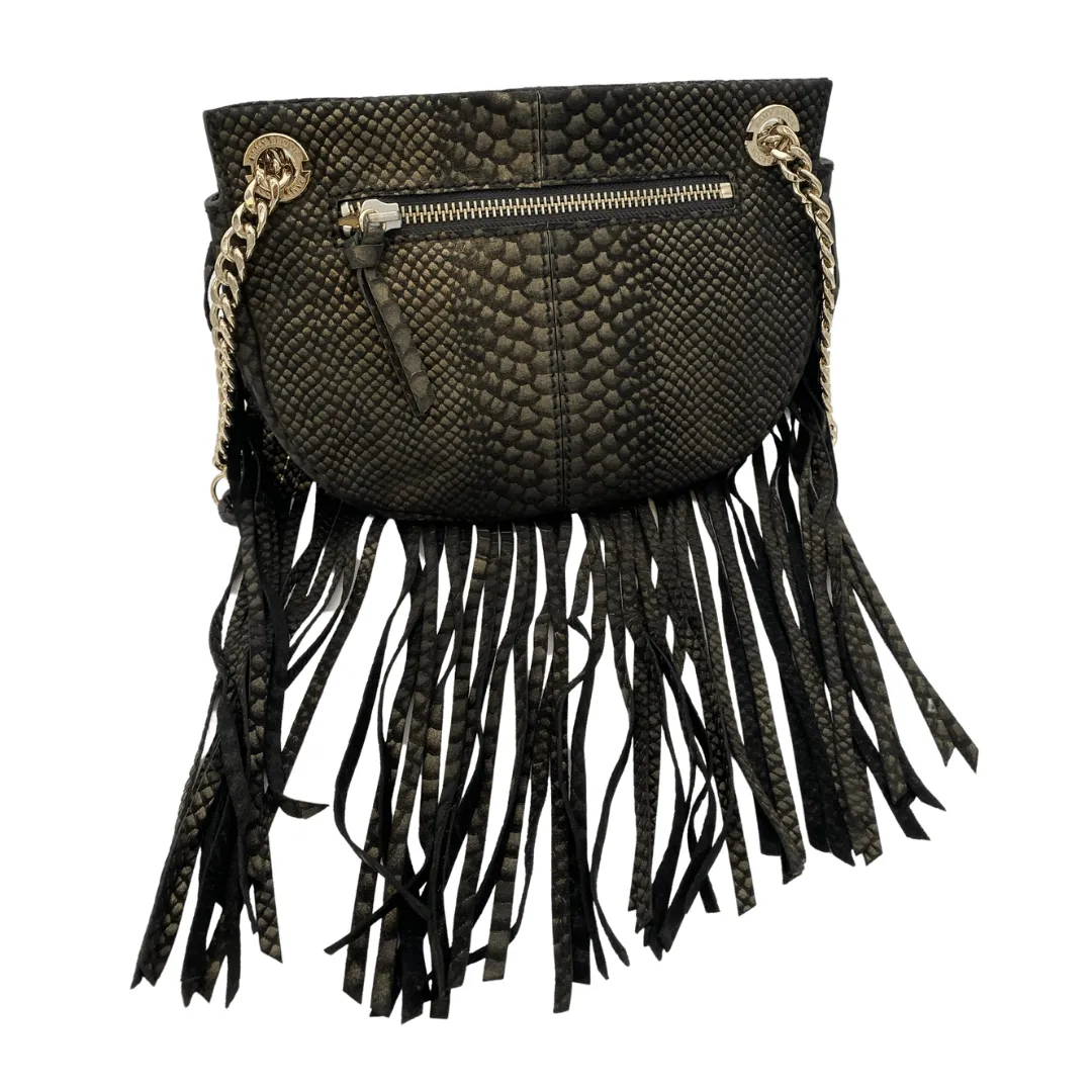 RAMY BROOK Fringe Camille Shoulder Bag - Black, New w/Tags