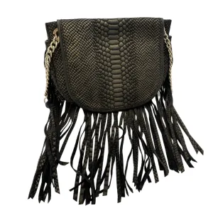 RAMY BROOK Fringe Camille Shoulder Bag - Black, New w/Tags