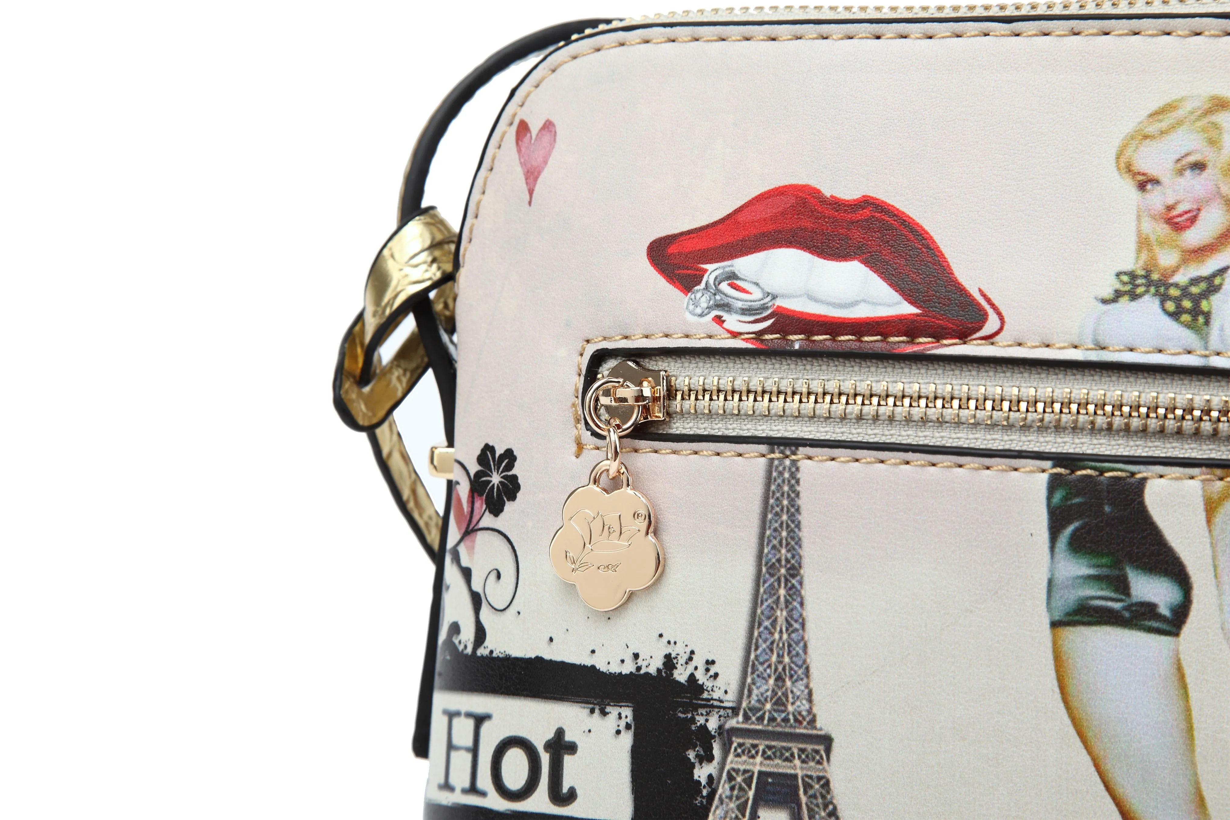 Retro Rebel Satchel Graphic Mini Crossbody