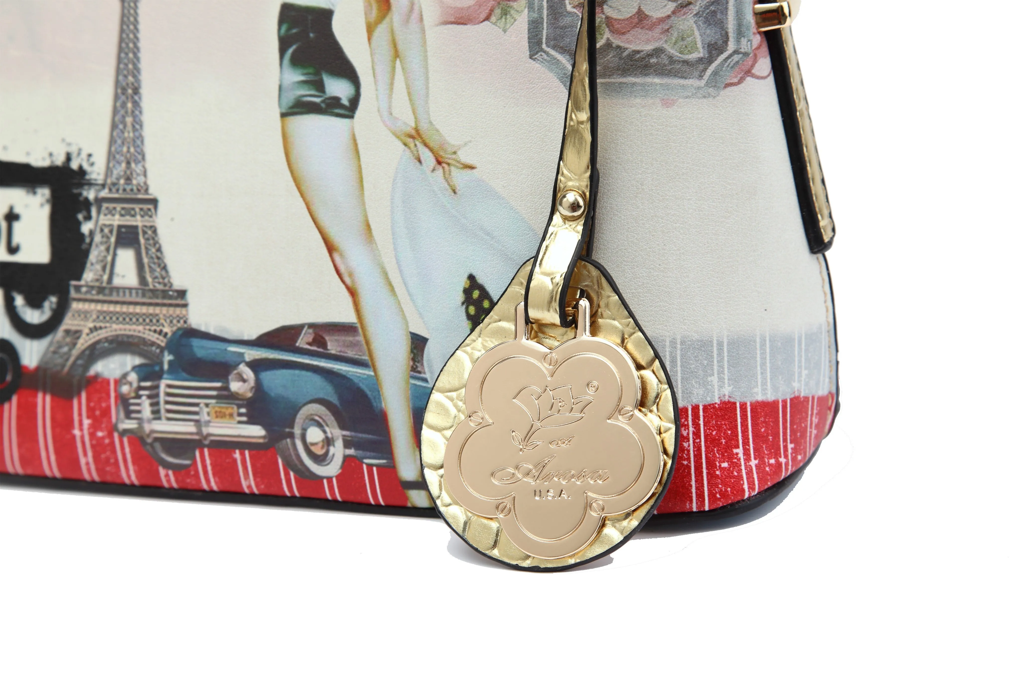 Retro Rebel Satchel Graphic Mini Crossbody