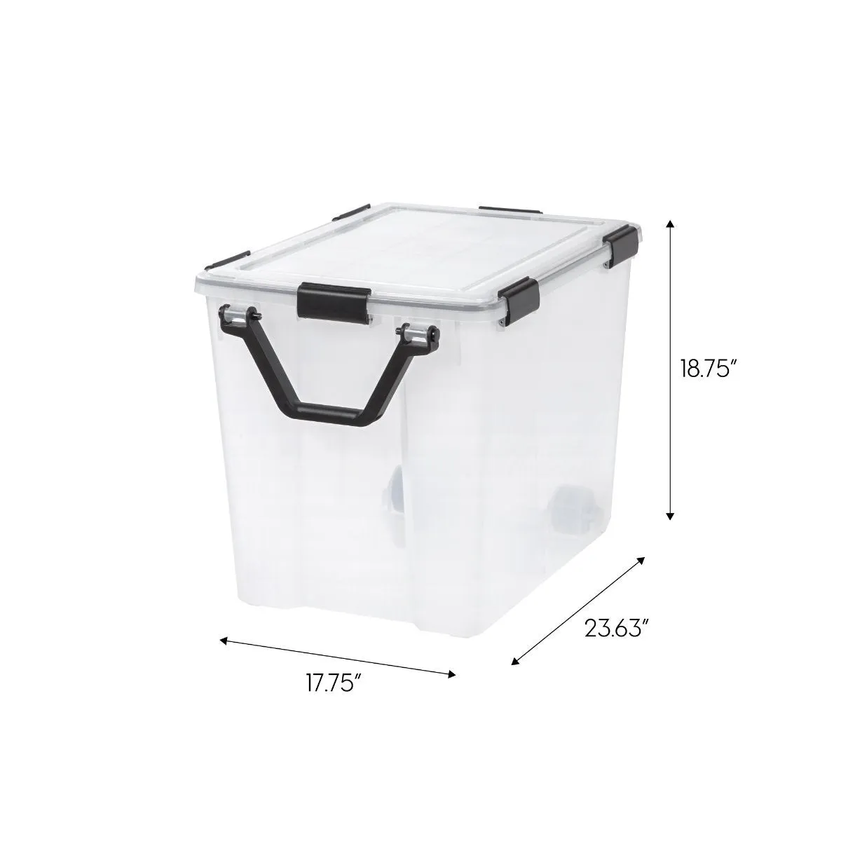 Storage Container WeatherPro® with Handle and Wheels - 103QT - Gasket Box