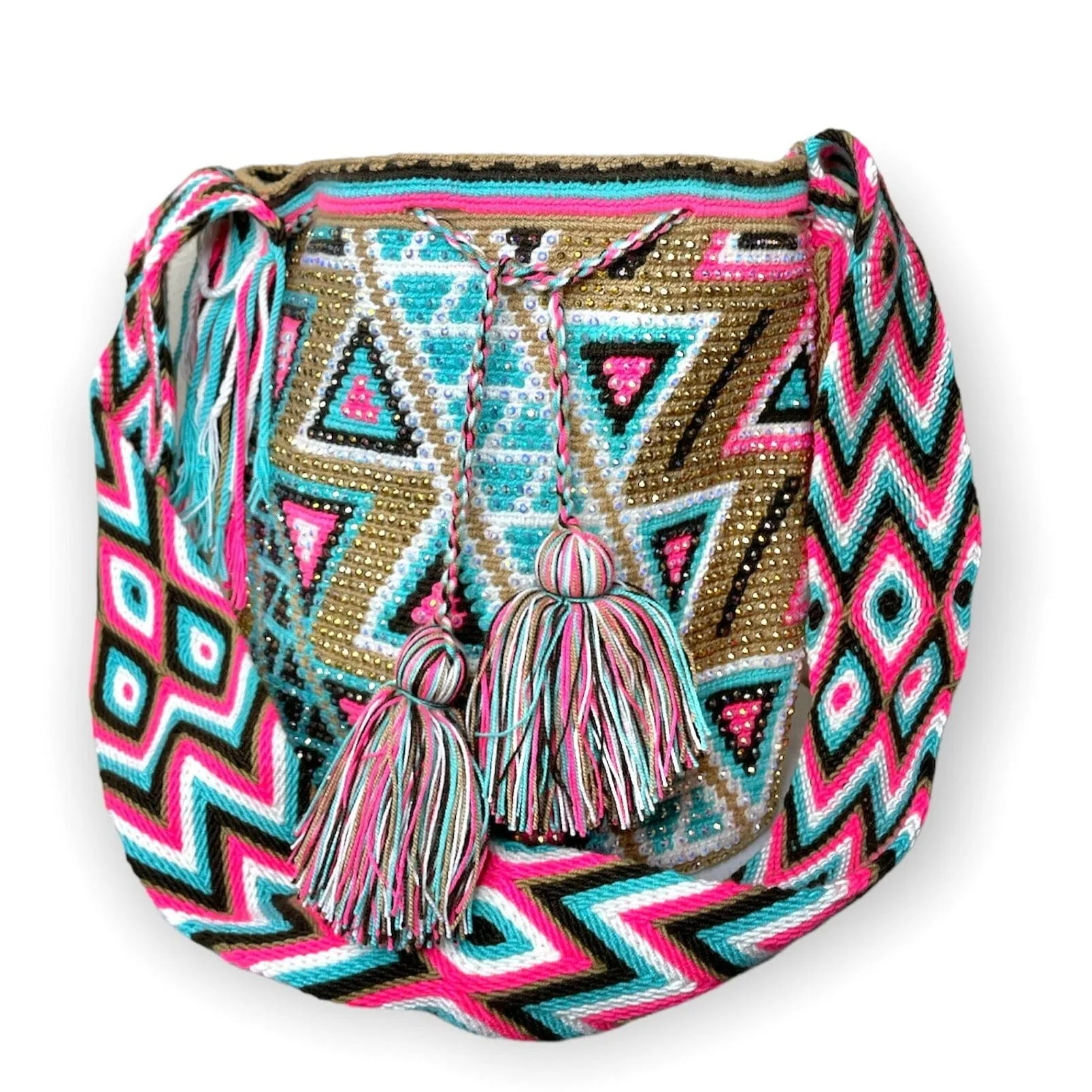 Summer Crystal Bags | Colorful Rhinestone Crossbody Purse | Large