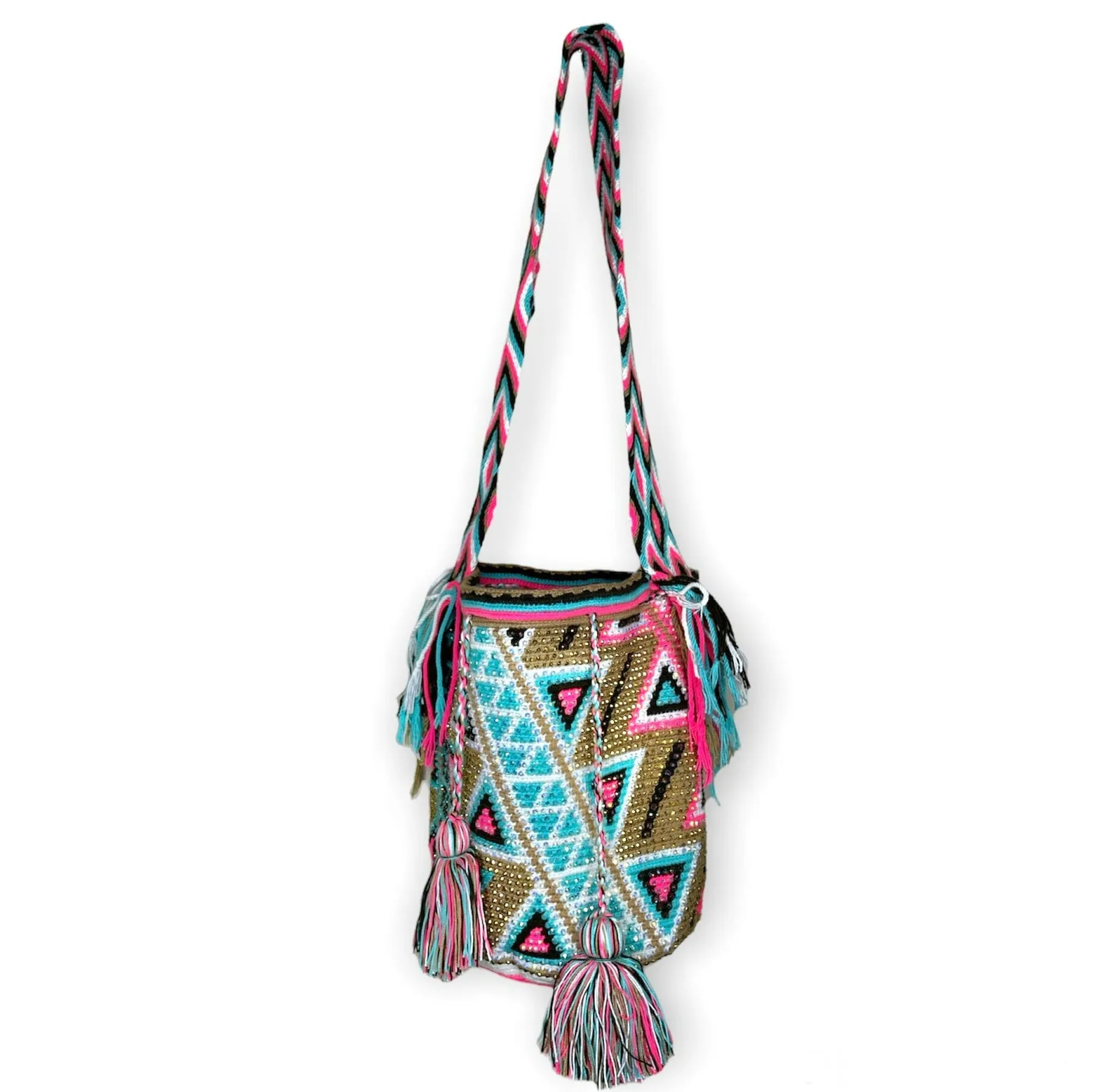 Summer Crystal Bags | Colorful Rhinestone Crossbody Purse | Large