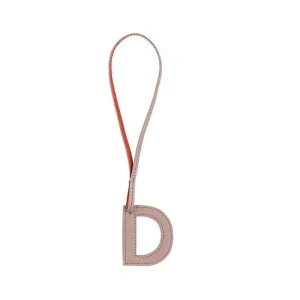 TB Charm Letter - D Beige&Dark Orange