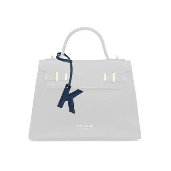 TB Charm Letter - K Dark Blue&Light Blue