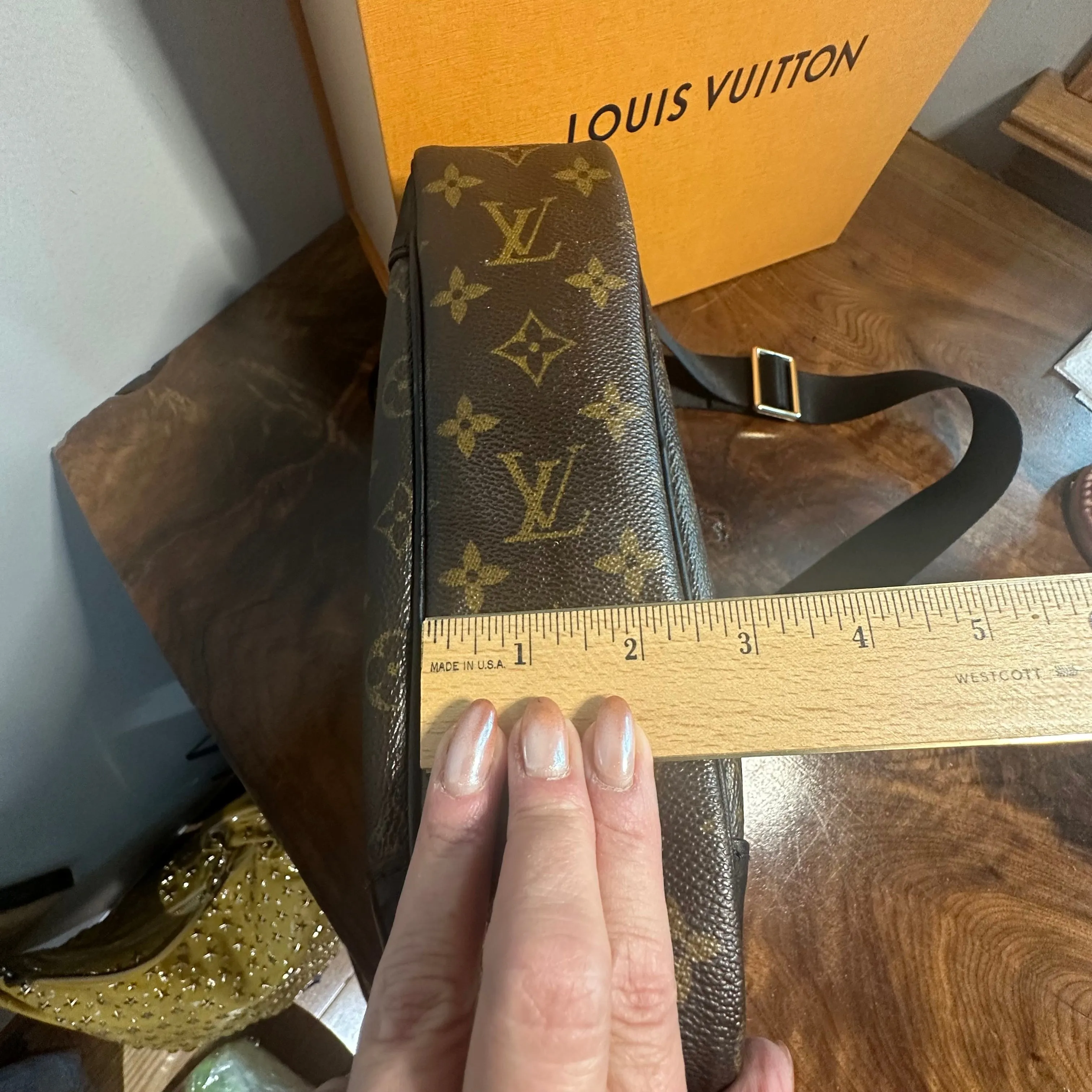 The Sparrow Crossbody Bag - Vintage LV Monogram in Black