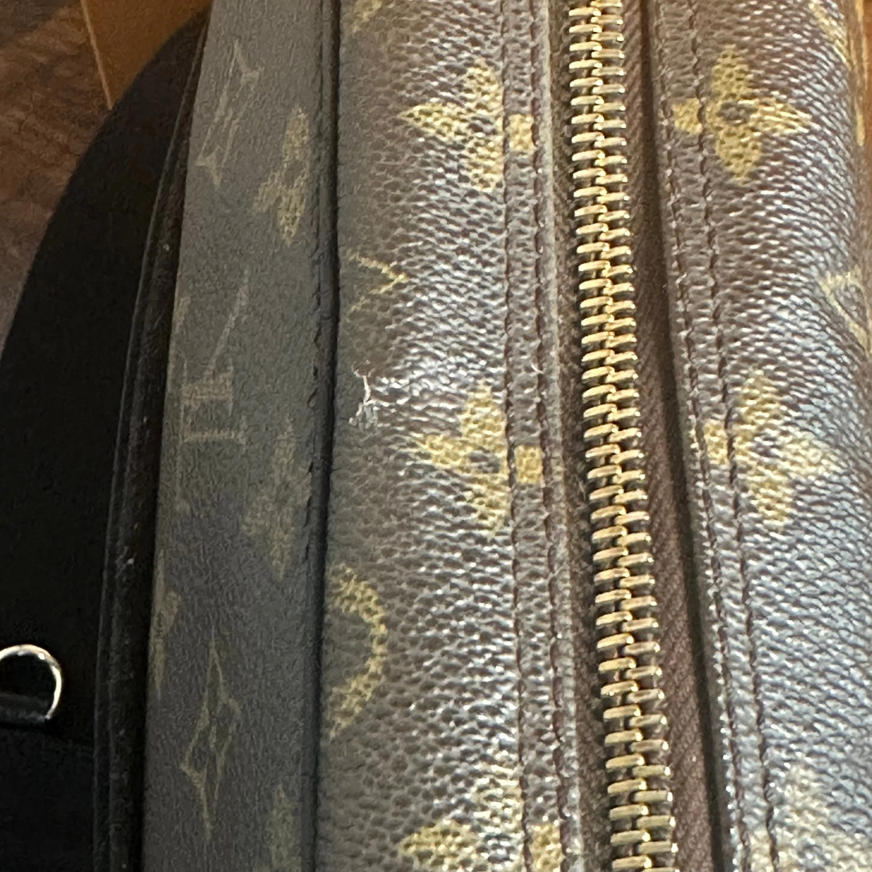 The Sparrow Crossbody Bag - Vintage LV Monogram in Black