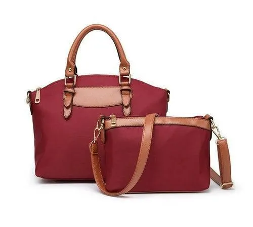 Two-Piece Nylon Cloth Handbags For Women