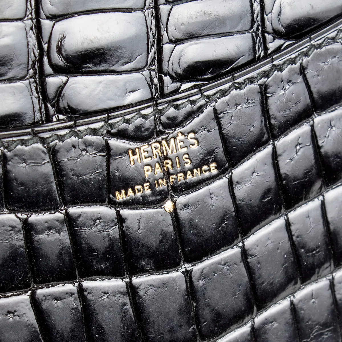 Vintage Black Croc Notebook